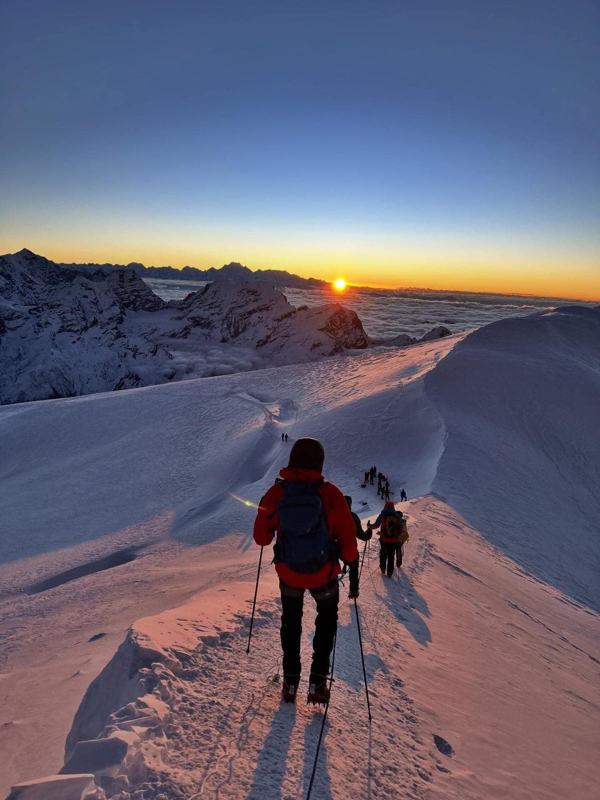 photo during mera peak